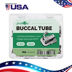 AZDENT Dental Orthodontic Bondable Buccal Tubes 1st Molar MBT/Roth 0.022