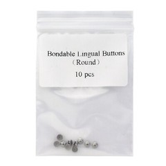 100 Dental Orthodontic Crimpable Lingual Botton Split Stops Traction Hook Eyelet