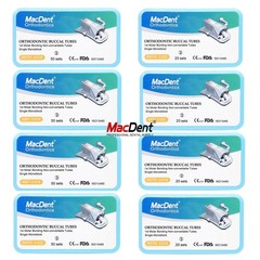 MacDent Dental Orthodontic Buccal Tubes 1st 2nd Molar Tube Roth MBT 022 Bondable
