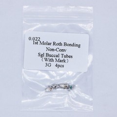 1 Pack 4pcs/Pack Dental orthodontic buccal tubes roth 022 color mark mesh base