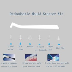 Dental Mini Orthodontic Mould Stater Kit Bite Turbo Injection Bracket Tube Wire