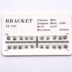 25 Types Options 3 4 5 Hooks Dental Orthodontic Metal Bracket Braces Roth MBT