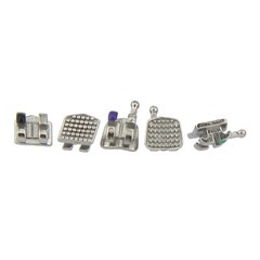 10X Dental Orthodontic Metal Brackets MIM Mini Braces Roth MBT 022 018 345 Hooks