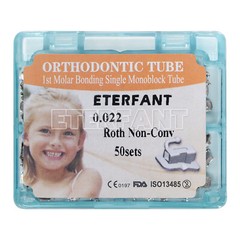 ETERFANT Dental Ortho Buccal Tubes Monoblock 1st Molar Roth 022 018 Bondable