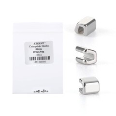 100pcs AZDENT Dental Orthodontic Crimpable Hooks Stops Size Stainless Steel