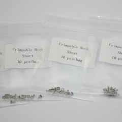 10 pcs/bag Dental Orthodontic Stainless Steel Sliding Crimpable Hook Short 1.6mm