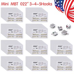 100 Kits Orthodontics Metal Mini MBT Slot.022 Hooks 3-4-5 Brackets Braces Sale-A