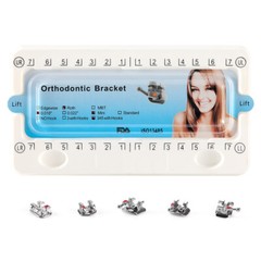 Dental Orthodontic Metal Brackets Brace mini Roth/MBT 0.022/0.018 3/3-4-5 Hooks