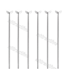 20Pcs Dental Ball Retainer J Clasp Oblique Clasps Bars Y-Type Scheu Style ⌀0.9mm