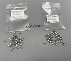 100pcs Dental Orthodontic Metal Bracket Braces Mini Roth 022 Slot 345 Hooks
