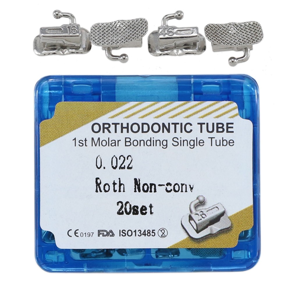 Dental Orthodontic Buccal Tube 1st 2nd Molar Tubes Roth MBT 0.022 Mesh Conv Mono