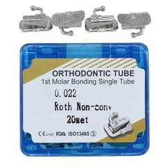 Dental Orthodontic Buccal Tube 1st 2nd Molar Tubes Roth MBT 0.022 Mesh Conv Mono