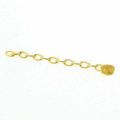 10Pcs Dental Ortho Traction Chains Round /Rectangular Button Chains Gold Plated