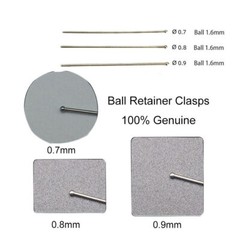 Dental High Quality 0.7mm/0.8mm/0.9mm Fixed Position Correct Ball Retainer Clasp
