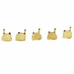 20pcs Dental Orthodontic Gold Coated Bracket Metal Mini MBT 022″ 3-4-5 Hooks