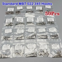 Standard MBT 022 Slot Hooks 345 Orthodontic Brackets Braces 50pc/bag Metal Bulk