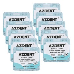 20 Sets Dental Ortodoncia de Tubo Bucal Dividido Bondable No Conv 1ert Molar MBT