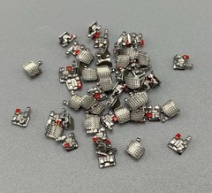 100 Pcs Dental Orthodontic Metal Brackets Mini Roth 022 345 Hooks Braces In Bulk