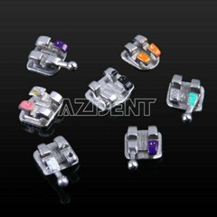 AZDENT Dental Orthodontic Monoblock MIM Brackets Braces Mini Roth/MBT 0.018/ 022