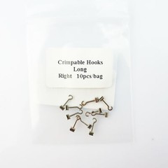 Dental Ortho Crimpable Hook Orthodontic Open Surgical Long Hook Right/Left 10Pcs