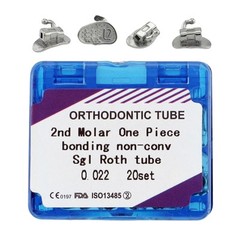 80pcs Dental Tubos bucales de ortodoncia 1er 2nd molar Buccal Tubes MBT Roth 022