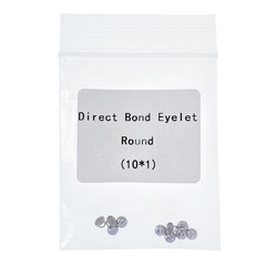 10PCS Dental Orthodontic Lingual Buttons Bondable round/rectangular Mesh Base