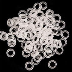 100 Pcs Dental Orthodontic Intraoral Elastic Latex Rubber Band Clear FDA