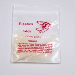 50Packs Dental Orthodontic Rubber Bands Elastic Latex Braces 6.5Oz 3/16” Rabbit