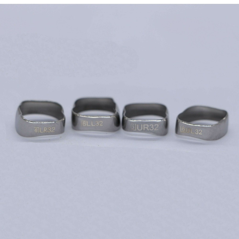 10 Bags Dental Orthodontic 1St Molar Plain Molar Bands 4PCS/Bag 27#