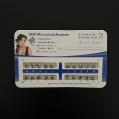 5 Sets Dental Orthodontic Metal Brackets MIM Monoblock Mini Roth 018 345 hooks