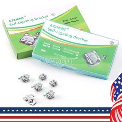 Dental Orthodontic Self-ligating Bracket Braces Mini Roth 0.022 345 with Hooks