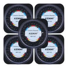 AZDENT Dental Orthodontic Ceramic Brackets Braces Roth/MBT 022 018 3-4-5 Hooks
