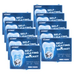 Dental Self-Ligating Brackets 8Pc Buccal Tube MBT.022 345 Movable Hook Marked