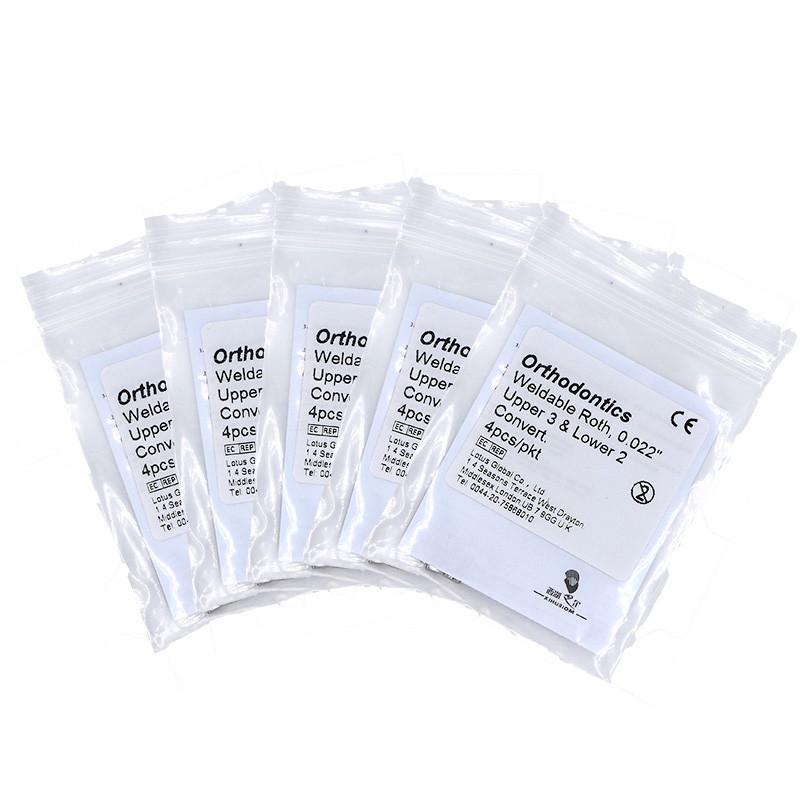 NEW 5×Dental Orthodontics Weldable Buccal Tubes Roth 0.022”Conv U3 L2 4/pack