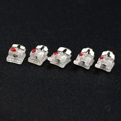 Dental Orthodontic Self Ligating Brackets Braces Metal Ceramic Roth MBT Empower