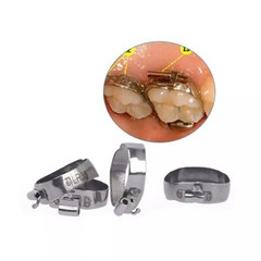 Dental Orthodontic Bands with Buccal Tube 1st Molar Roth MBT 0.022 16#-35# U2L1