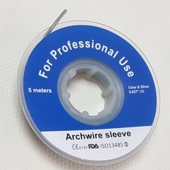 1 Rolls Dental Orthodontic Archwire Sleeve Elastic Protective Tube Wires Bracket
