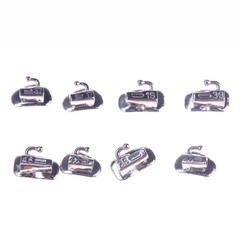 28pcs Dental Ortho Monocrystalline Sapphire Bracket Mini Roth MBT 022 Hooks 345