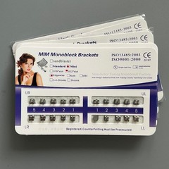 10Sets Dental Orthodontics MIM Monoblock Brackets Mini Edgewise 022 no hooks