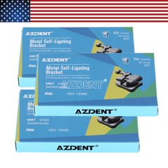 Dental Ortho Brackets Metal Ceramic Mini Roth/MBT.018/.022 3/3-4-5Hook AZDENT