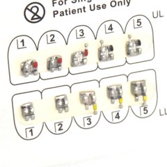 Dental Orthodontic Monoblock MIM Bracket Braces Mini Standard Roth 018/022 Hook