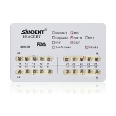 USA!!50 Packs Dental Orthodontic Bracket Braces Mini Roth 022 Slot 3hooks