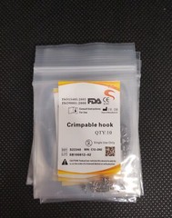 50Pcs Dental Orthodontic Crimpable Hook Long/Medium/Short /Stop Stainless Steel