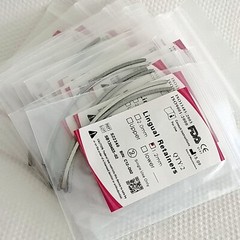 5 Bags Dental Orthodontic Lingual Retainers Mesh Base 1.2mm Universal Lingual