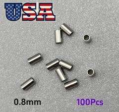 Dental Orthodontic Crimpable Hook Stopper Crimpable Mini Stop Tube Bracket 0.5mm