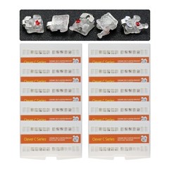 Orthodontic Bracket Self Ligating Ceramic Clear Aesthetic Interactive Roth 0.022