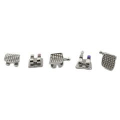 Dental Orthodontic Brackets Metal Twin Mini Roth 018 Ortodoncia Braces 345 Hook