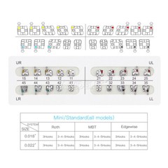 AZDENT Dental Orthodontics Brackets Braces /Supper Elastic Niti Round Arch Wires