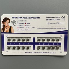 10Sets Dental Orthodontics MIM Monoblock Brackets Mini Edgewise 022 no hooks