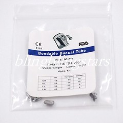 4 Pcs/Bag Dental Non-con Bondable Buccal Tube 1st/2nd MBT/Roth/Edgewise 018/022